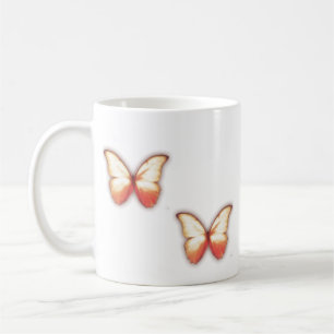 Rote Schmetterling Tasse