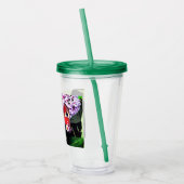 Rote Schmetterlinge Acryltrinkbecher (Links)