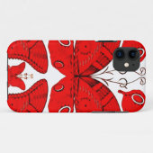 Rote Schmetterlinge Case-Mate iPhone Hülle (Rückseite (Horizontal))