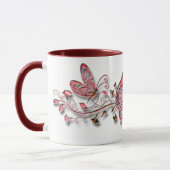 Rote Schmetterlinge Tasse (Links)