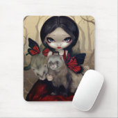"Rote Schmetterlings-Frettchen" Mousepad (Mit Mouse)