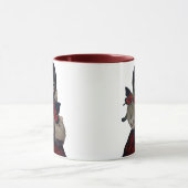 "Rote Schmetterlings-Frettchen-" Tasse (Zentrum)