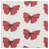 Rote Schmetterlingskunst Stoff (Muster)