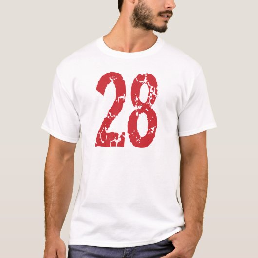ROTE SCHMUTZ-ART NR. 28 T-Shirt (Vorderseite)