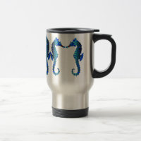 Rote Schnauze-Seepferd-Reisend-Tasse