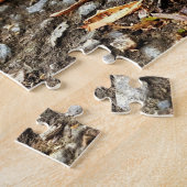 Rote Schnecke auf dem Boden Puzzle (Seite)