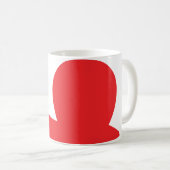 rote Schneckenikone Kaffeetasse (VorderseiteRechts)