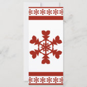 Rote Schneeflocken (Rückseite)