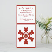 Rote Schneeflocken (Stehend Vorderseite)