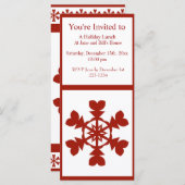 Rote Schneeflocken (Vorne/Hinten)