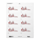 Rote Schneeflocken-Baummarke (Vorne)