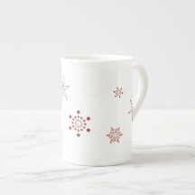 Rote Schneeflocken| Espresso-Tasse