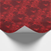 Rote Schneeflocken Geschenkpapier (Ecke)