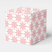 Rote Schneeflocken Geschenkschachtel (Vorderseite)