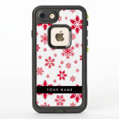 Rote Schneeflocken, Ihr Name, Personalisieren (Rückseite)