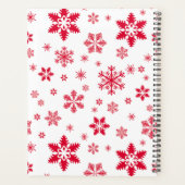 Rote Schneeflocken, Ihr Name, Personalisieren Planer (Rückseite)