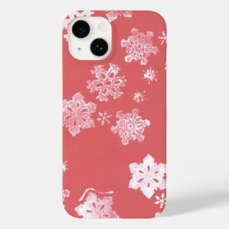 Rote Schneeflocken iPhone 14 Gerste Fall dort Case-Mate iPhone 14 Hülle