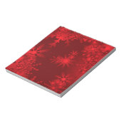 Rote Schneeflocken Notizblock (Rotiert)