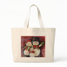 Rote Schneemann-Familie