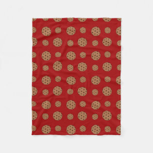 Rote Schokoladenkekse Fleecedecke