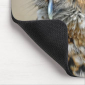 Rote Schrei-Eule Mousepad (Ecke)