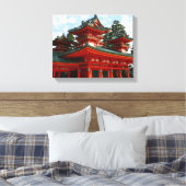 rote Schreinleinwand Leinwanddruck (Insitu (Schlafzimmer))