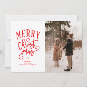 Rote Schriftzug Frohe Weihnachten Foto Feiertagska