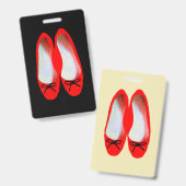 rote Schuhe Ausweis (Vorder- & Rückseite)