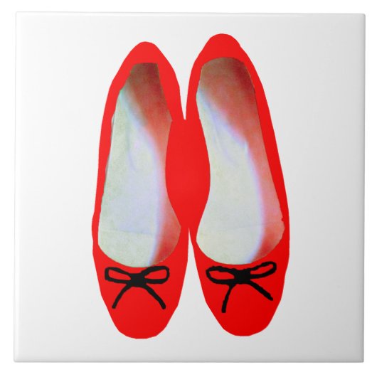 rote Schuhe Fliese (Vorderseite)