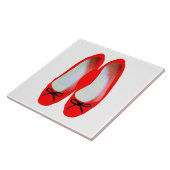 rote Schuhe Fliese (Seite)
