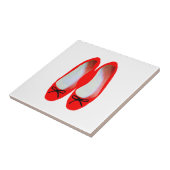 Rote Schuhe Fliese (Seite)
