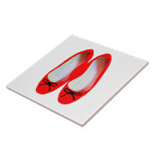Rote Schuhe Fliese (Seite)