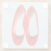 Rote Schuhe Glasuntersetzer (Rückseite)