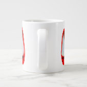Rote Schuhe Jumbo-Tasse (Rückseite)