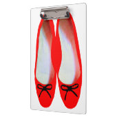 Rote Schuhe Klemmbrett (Links)