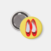 Rote Schuhe Magnet (Vorderseite/Rückseite)