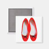 rote Schuhe Magnet (Vorderseite/Rückseite)