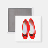 rote Schuhe Magnet (Vorderseite/Rückseite)