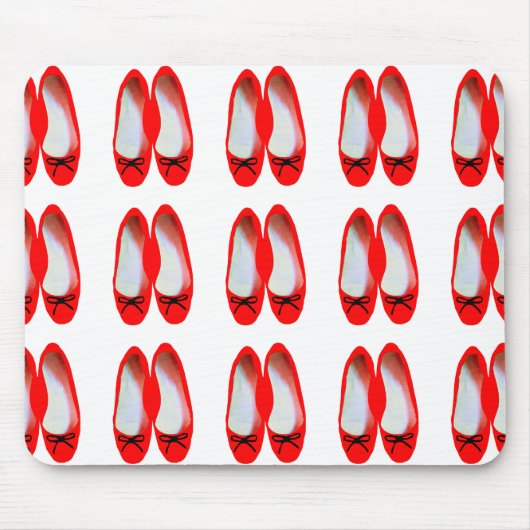 Rote Schuhe Mousepad (Vorne)