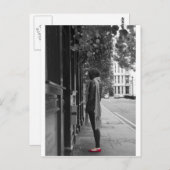 Rote Schuhe Postkarte (Vorne/Hinten)