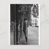 Rote Schuhe Postkarte (Vorderseite)