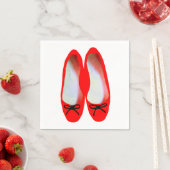 Rote Schuhe Serviette (Beispiel)