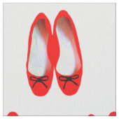 Rote Schuhe Stoff (Nahaufnahme)