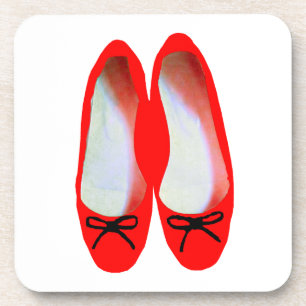 rote Schuhe Untersetzer