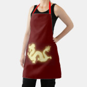 Rote Schürze mit Golddetails Chinesisch neu (InSitu)