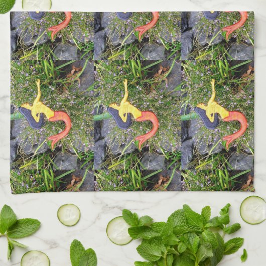 Rote Schwanz Küchentuch (Gefaltet)