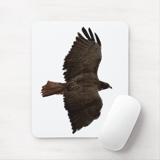 Rote Schwanz Mousepad (Mit Mouse)