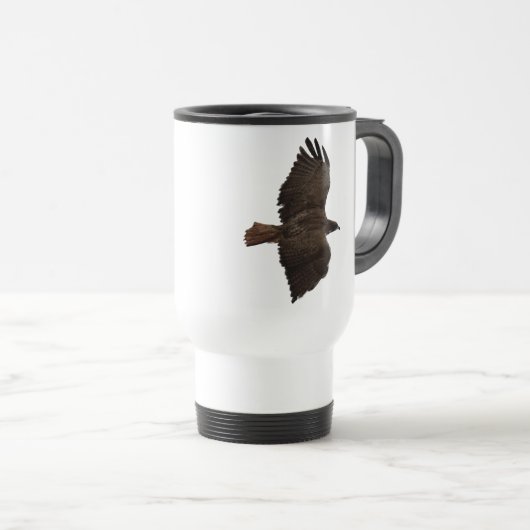 Rote Schwanz Reisebecher (VorderseiteRechts)