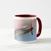 Rote Schwanz-Tasse Tasse (VorderseiteRechts)