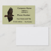 Rote Schwanz Visitenkarte (Vorne/Hinten)